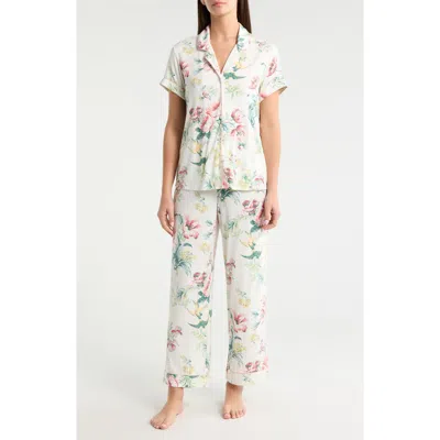 Nordstrom Moonlight Eco Crop Pajamas In White
