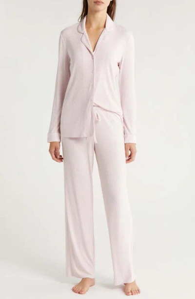 Nordstrom Moonlight Eco Easy Rib Pajamas In Pink Cake