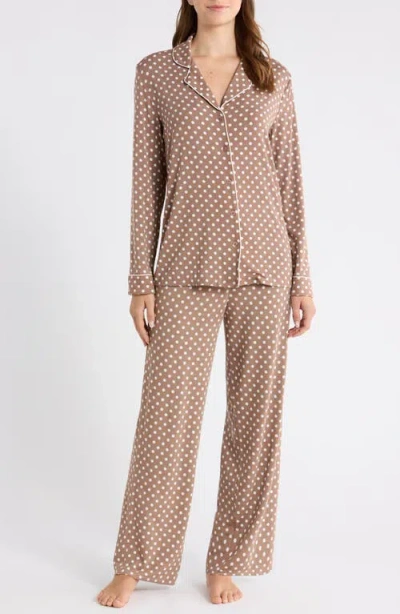 Nordstrom Moonlight Eco Knit Pajamas In Brown