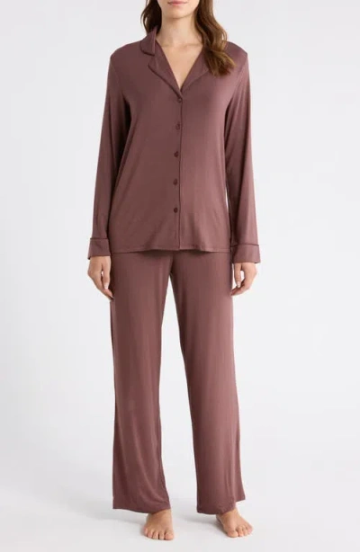 Nordstrom Moonlight Eco Knit Pajamas In Brown