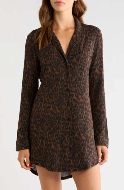 Nordstrom Moonlight Eco Knit Pajamas In Animal Print
