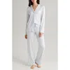 Nordstrom Moonlight Eco Long Sleeve Knit Pajamas In Blue Feather Hatch Dot