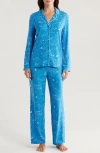 Nordstrom Moonlight Eco Knit Pajamas In Blue Star Celestial