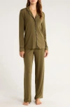 Nordstrom Moonlight Eco Knit Pajamas In Green