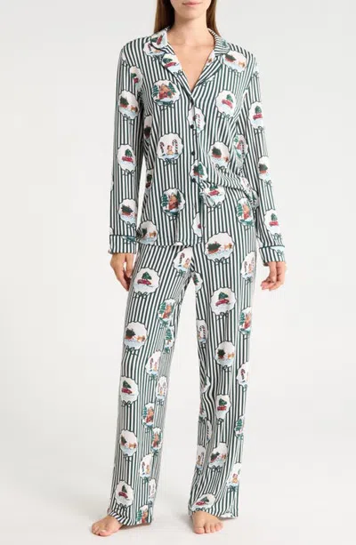 Nordstrom Moonlight Eco Knit Pajamas In Green