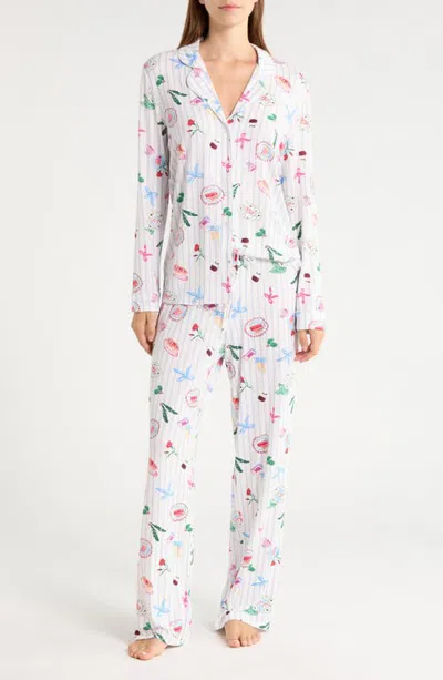 Nordstrom Moonlight Eco Knit Pajamas In White