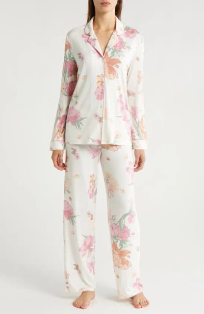 Nordstrom Moonlight Eco Knit Pajamas In Ivory Egret Eloise Floral