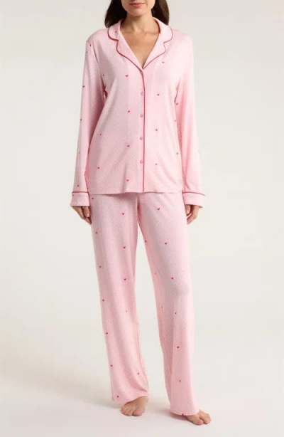 Nordstrom Moonlight Eco Knit Pajamas In Pink