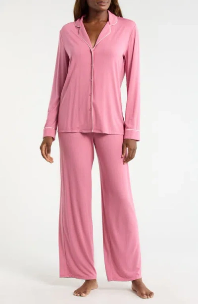 Nordstrom Moonlight Eco Knit Pajamas In Pink