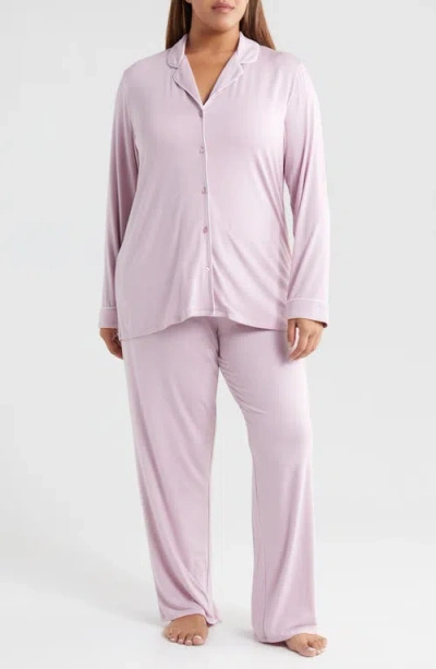 Nordstrom Moonlight Eco Knit Pajamas In Purple Dawn