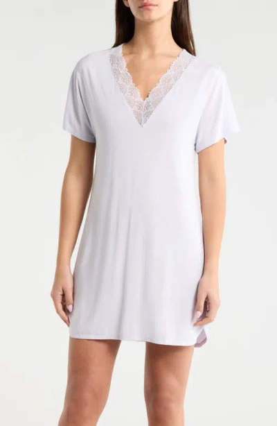 Nordstrom Moonlight Eco Lace Trim Nightshirt In White