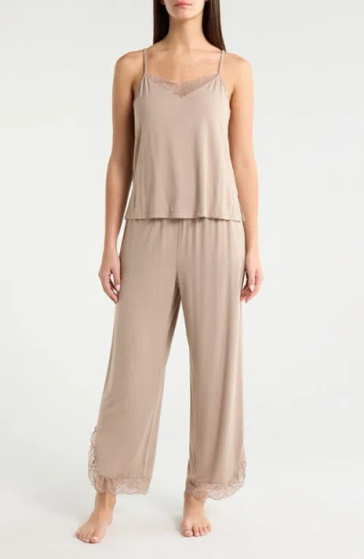 Nordstrom Moonlight Eco Lace Trim Pajamas In Neutral