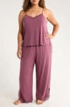 Nordstrom Moonlight Eco Lace Trim Pajamas In Purple