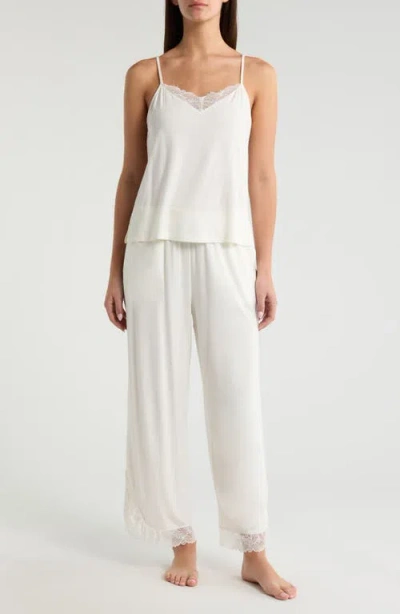 Nordstrom Moonlight Eco Lace Trim Pajamas In White