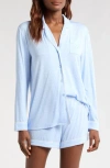Nordstrom Moonlight Eco Long Sleeve Short Pajamas In Blue
