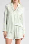 Nordstrom Moonlight Eco Long Sleeve Short Pajamas In Green