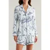 Nordstrom Moonlight Eco Long Sleeve Short Pajamas In Blue Chateau Toile