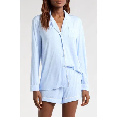 Nordstrom Moonlight Eco Long Sleeve Short Pajamas In Blue