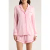 Nordstrom Moonlight Eco Long Sleeve Short Pajamas In Pink