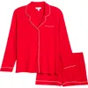 Nordstrom Moonlight Eco Long Sleeve Short Pajamas In Red