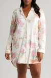 Nordstrom Moonlight Eco Nightshirt In Ivory Egret Eloise Floral