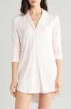 Nordstrom Moonlight Eco Nightshirt In Pink Cake Medium Stripe