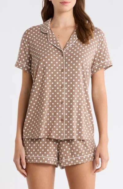 Nordstrom Moonlight Eco Short Pajamas In Brown