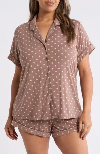 Nordstrom Moonlight Eco Short Pajamas In Brown