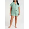 Nordstrom Moonlight Eco Short Pajamas In Green Wing