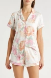 Nordstrom Moonlight Eco Short Pajamas In Ivory Egret Eloise Floral