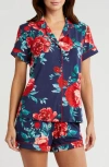 Nordstrom Moonlight Eco Short Pajamas In Navy In Bloom