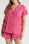 Nordstrom Moonlight Eco Short Pajamas In Pink Carmine