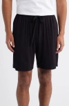 Nordstrom Moonlight Modal Blend Drawstring Lounge Shorts In Black