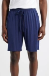 Nordstrom Moonlight Modal Blend Drawstring Lounge Shorts In Blue