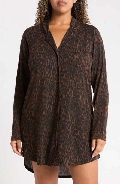 Nordstrom Moonlight Nightshirt In Animal Print