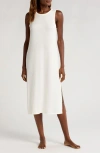 Nordstrom Moonlight Rib Tank Nightgown In Ivory Egret