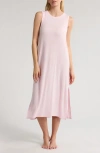 Nordstrom Moonlight Rib Tank Nightgown In Pink