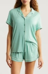 Nordstrom Moonlight Short Pajamas In Green Wing