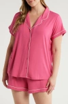 Nordstrom Moonlight Short Pajamas In Pink Carmine