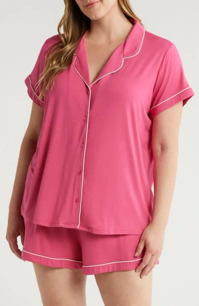 Nordstrom Moonlight Short Pajamas In Pink Carmine