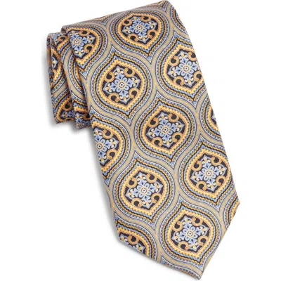 Nordstrom Moroccan Tile Print Silk Tie In Brown