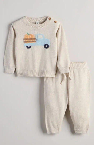 Nordstrom Babies'  Motif Sweater & Pants Set In Neutral