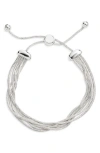 Nordstrom Multistrand Snake Chain Slider Bracelet