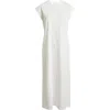 Nordstrom Muscle Sleeve Pima Cotton Jersey Maxi Dress In White