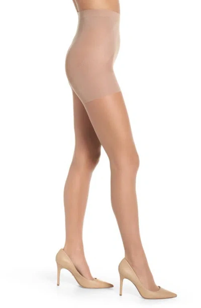 Nordstrom Naked Sheer Mid Waist Pantyhose In Brown