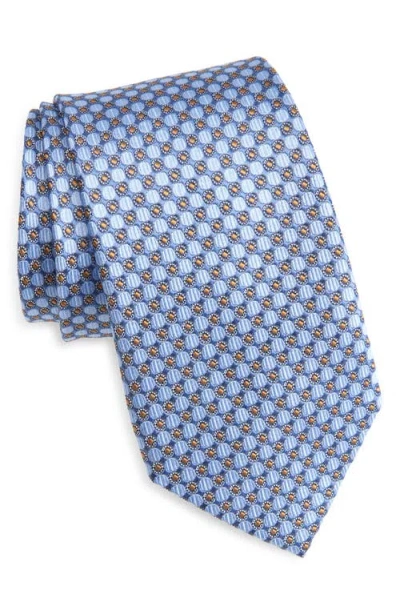 Nordstrom Neat Medallion Silk Tie In Blue