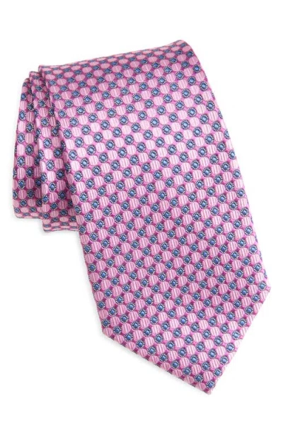 Nordstrom Neat Medallion Silk Tie In Pink