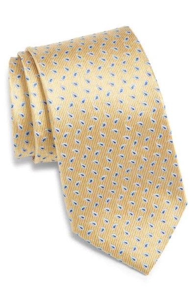 Nordstrom Neat Paisley Silk Tie In Yellow