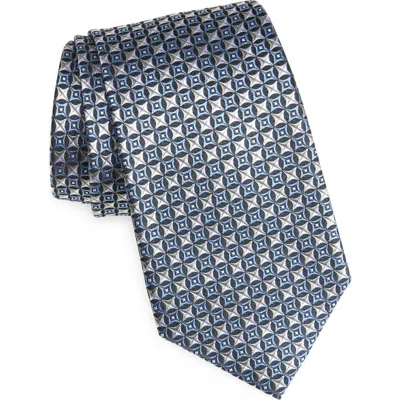 Nordstrom Neat Silk Tie In Silver