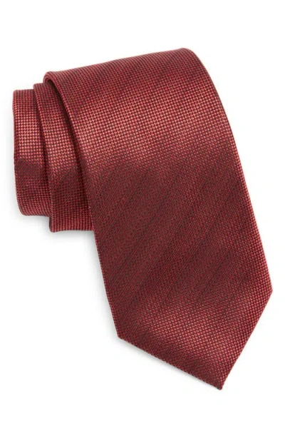 Nordstrom Neat Silk Tie In Brown